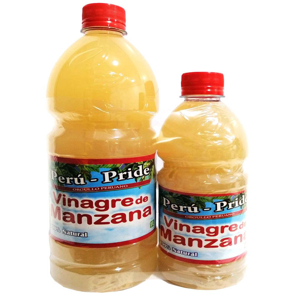 Vinagre de Manzana PERU PRIDE Pack Botella 1L + 1/2L