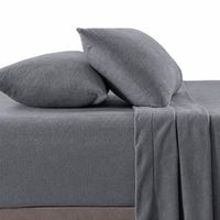 Juego De Sábanas 230 GR Polar Confort - Plomo Arlin 1.5 Plazas