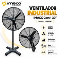 VENTILADOR INDUSTRIAL IMACO 30 PULGADAS 2 EN 1 FS30240