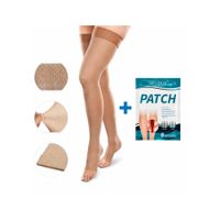 Medias de Compresion para Varices Hasta el Muslo 20-30 mmHg  Parche para Varices  Unisex