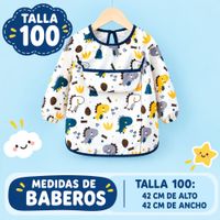 BABERO INFANTIL  IMPERMEABLE CON MANGAS TALL 100-M