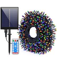 Luces Solares Multicolor 9 Metros IP65 con Batería 1200mAh y Control Remoto