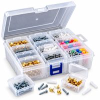 Caja Organizadora Multiusos Transparente con 14 Compartimentos Extraíbles