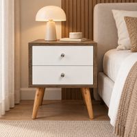 Velador Vintage 2 Cajones Ventitas Home Bellota