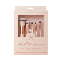 Kit de 5 Brochas de maquillaje Alma Bonita #219, #144, #143, #214, #218