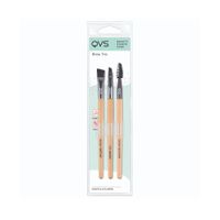 Set de brochas para cejas QVS Brow Trio 3 unidades