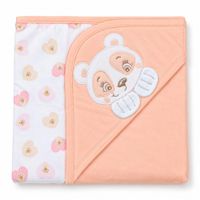 Colcha Manta Algodón para Bebé osito - Melón
