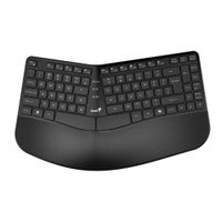 TECLADO GENIUS DUAL WIRELESS BT ERGO KB-7000BT AI COPILOT WAVE KEYS SP BLACK