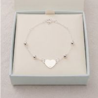Pulsera de Corazón de Plata