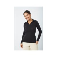 POLO DE ALGODON CAMISERO MANGA LARGA LORY DE MUJER