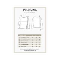 POLO MANGA LARGA CON BOTONES LATERALES MAIA