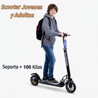 Scooter Lineal Jovenes Y adultos Llantas de Caucho X 30 Blacking