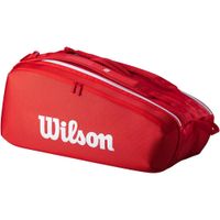 BOLSO WILSON SUPER TOUR 2025 RED CAPACIDAD 9 RAQUETAS