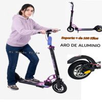Scooter Lineal Jovenes Y adultos Llantas de Caucho X 30 Purple