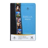 Biblia Héroes Letra Grande Azul – REINA VALERA 1960