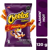 Snack de Maíz CHEETOS Crunchy Flamin' Hot Bolsa 120g