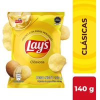 Papas Fritas LAY'S Clásicas Sal Bolsa 140g