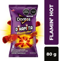 Tortilla Chips DORITOS Dinamita Flamin' Hot Bolsa 80g