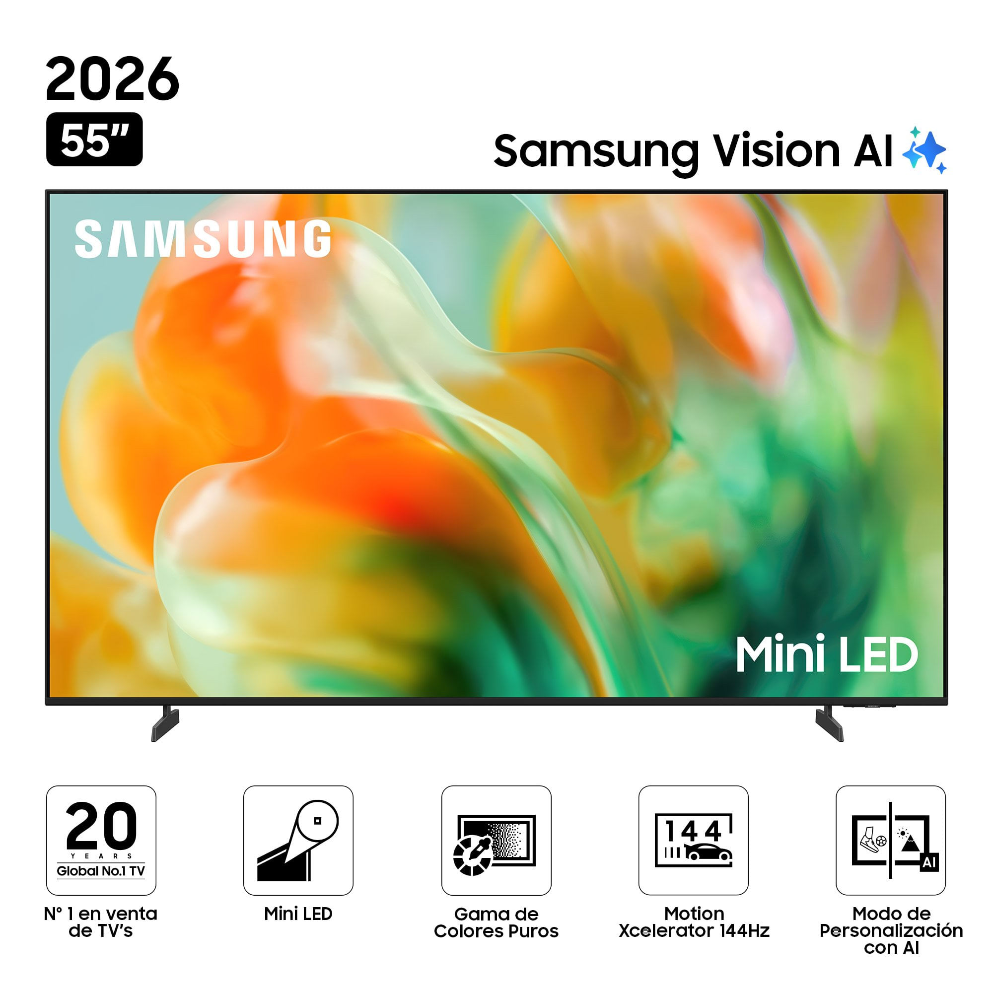 Televisor SAMSUNG Mini LED 55" UHD 4K Smart TV M80H Vision AI