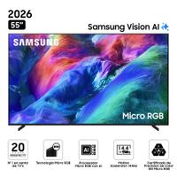 Televisor SAMSUNG Micro RGB 55"" UHD 4K Smart TV R85H Vision AI