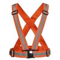 Chaleco Cruceta Reflectante Naranja Ajustable
