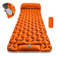Colchoneta para Acampar Resistente al Agua Inflado Rápido Naranja