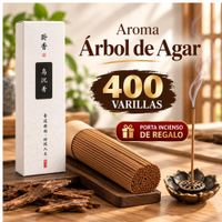400 VARILLAS DE INCIENSO CON PORTA INCIENSO DE REGALO