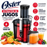 Extractor Oster  Easy CLEAN 1000W FPSTJE318R- Rojo