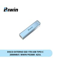 DISCO EXTERNO SSD 1TB USB-C GEN 2X2 2000MB-S BIWIN PD2000 AZUL BPD200001TB-RGL
