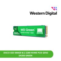 DISCO SSD 500GB M.2 2280 NVME PCIE GEN3 3200MB-S WESTERN DIGITAL SN350 GREEN WDS500G2GOC