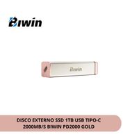DISCO EXTERNO SSD 1TB USB 3.2 GEN 2X2 2000MB-S BIWIN PD2000 LIGHT GOLD BPD200001TB-RGX