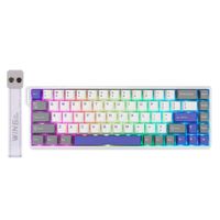 TECLADO AULA WIN68HE MAX CABLEADO INGLES GREY WHITE PURPLE MAGNETIC