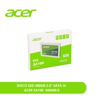 DISCO SSD 480GB 2.5 SATA III 560MB-S ACER SA100 BL.9BWWA.103