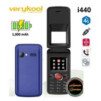 Celular Básico Verykool i440 Flip Tapa 4G Dual Sim Azul