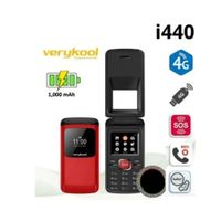 Celular Básico Verykool i440 Flip Tapa 4G Dual Sim Rojo