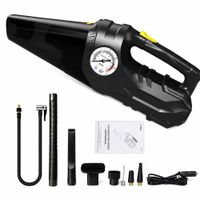 Aspiradora Automotriz Portátil Carsun 12V con Inflador de Neumáticos 150 PSI y Manómetro