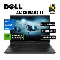 LAPTOP DELL ALIENWARE 15 DA15260  INTEL CORE 7-240H   DISCO 512 GB SSD  16 GB RAM RTX 4050 15.3
