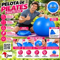 PELOTA DE PILATES AZUL DE 25 CM