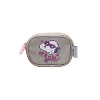 Neceser con Correa Cosmetiquero Snoopy Gris