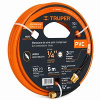 Manguera Para Compresor Truper 5m 3-8 300 PSI PVC Reforzada