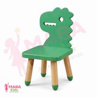 Silla Infantil De Madera Modelo Dinosaurio