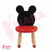 Silla Infantil de Madera Modelo Ratoncito Mickey