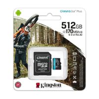 Microsdxc Kingston Canvas Go Plus SDCG3 512 Gb 170 Mbs