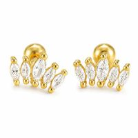 Aretes Pétalos de acero