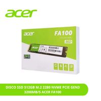 DISCO SSD 512GB M.2 2280 NVME PCIE GEN3 3200MB-S ACER FA100 BL.9BWWA.119