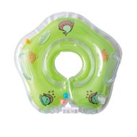 Flotador Inflable de Cuello Sonajero para Niños Verde Limón