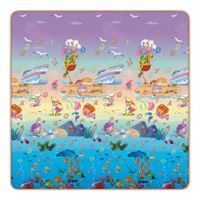 Piso de Gateo Suave Lavable Reversible Parque de Diversiones Secret Mind Aventura Playa 180cmx200cm