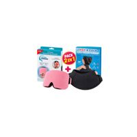 Pack 2 en 1 Gorro de Gel para Migraña mas Cuellera Cervical de Gel Frío y Calor