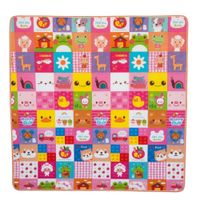 Piso de Gateo Suave Lavable de Animalitos Kawai Multicolor 180 cm x 200cm
