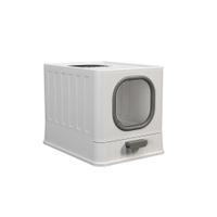 Arenero Para Gatos Cerrado Con Puerta Y Base Extraíble